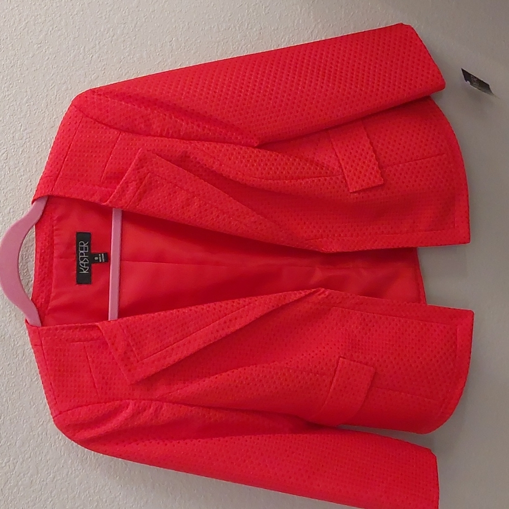 Kasper Women's Blazer in Vibrant Red
